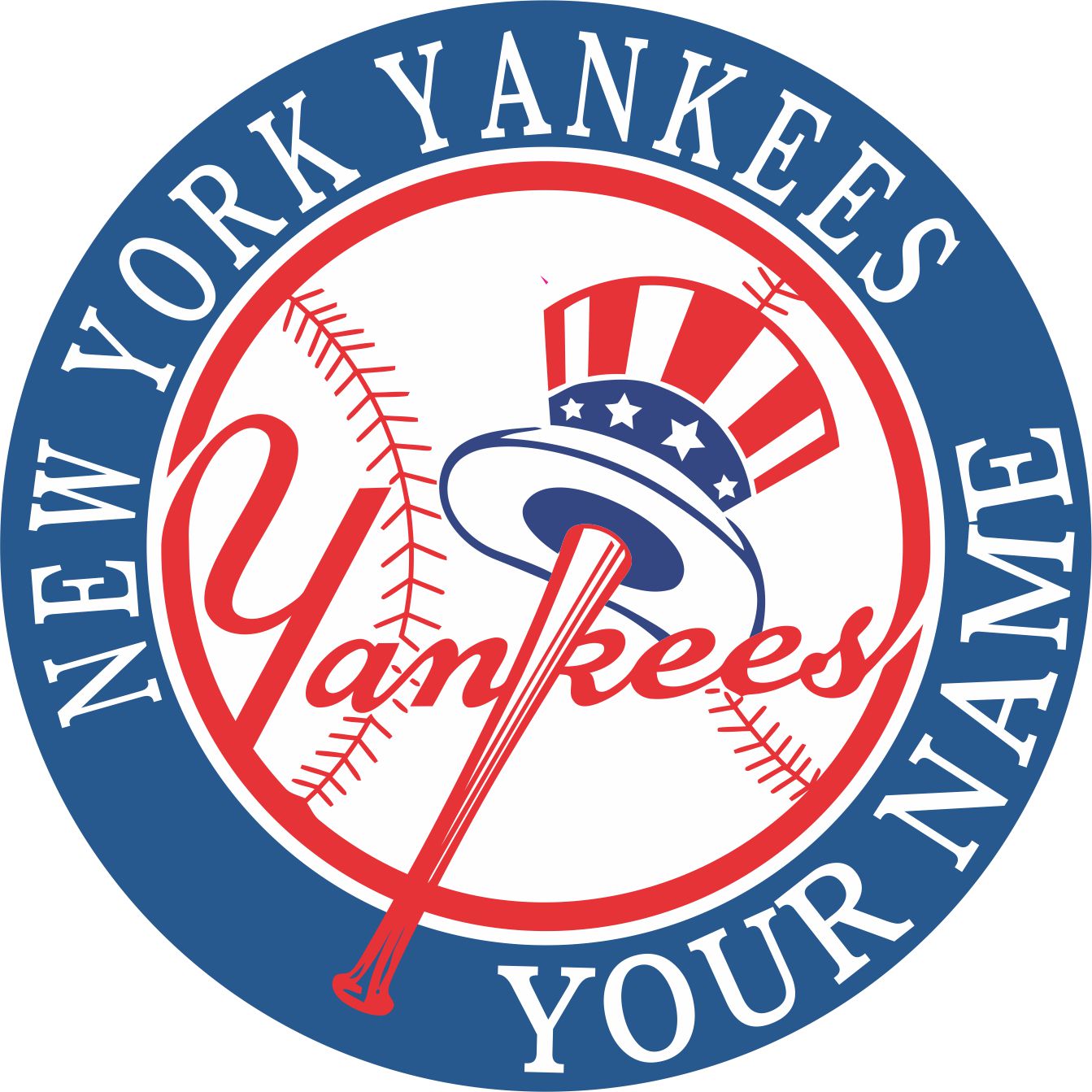 New York Yankees Customized Logo vinyl decal